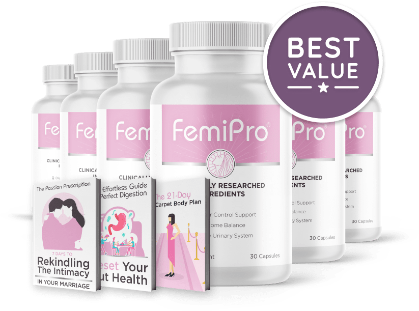 Final CTA banner for FemiPro bladder support supplement with buy now message