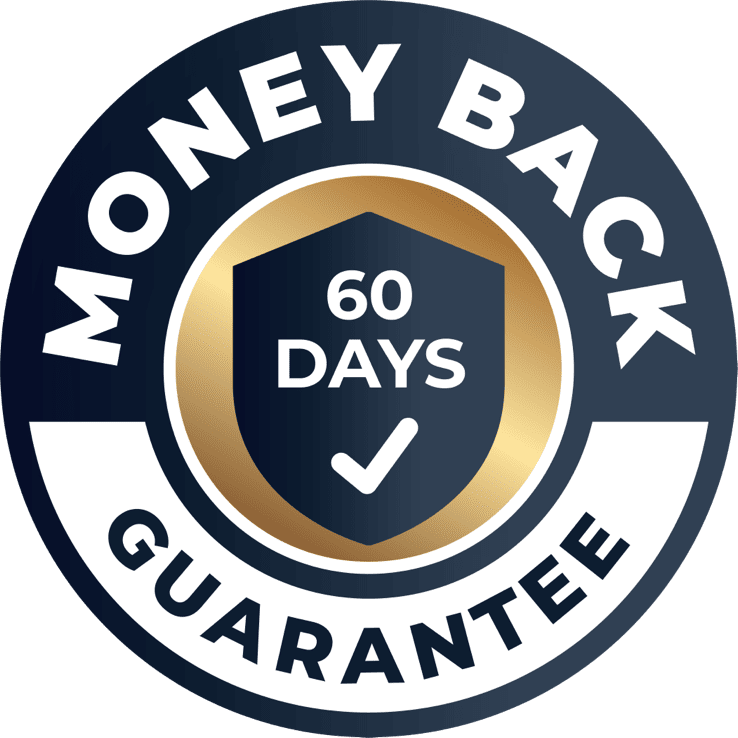 FemiPro 60 day money back guarantee badge
